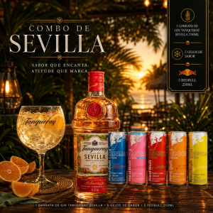imagem do produto Combo de Gin Tanqueray Sevilla - Com Redbull 