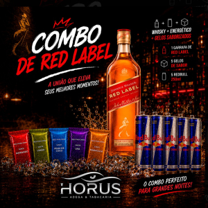 imagem do produto Combo de Whisky Red Label - Com Redbull 