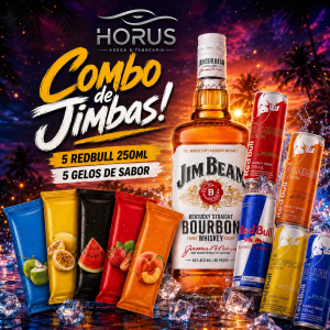 imagem do produto Combo de Whisky de Jim Beam - Com Redbull 
