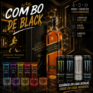 imagem do produto Combo de Whisky Black Label - Com  Monster 