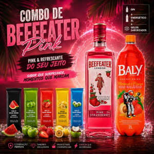 imagem do produto Combo de Gin Beefeater Pink - Com Baly 