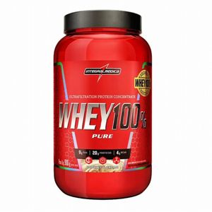imagem do produto Whey Protein 100% Pure Concentrado Integralmedica Cookies and Cream 900g