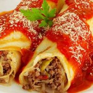 imagem do produto panqueca de carne serve 2 pessoas + coca cola 1 litro 