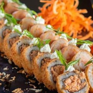 imagem do produto Misto Hot roll camarão Hot roll salmão Hot roll kani 10 PCs