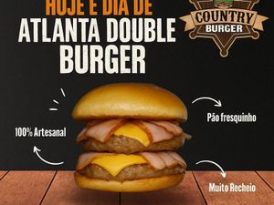 imagem do produto Atlanta Double Bacon (Hamburguer 2x 120gr)