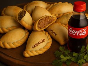 imagem do produto 2 Empanadas + Coca Cola 200ml Grátis