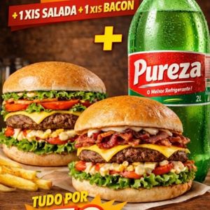 imagem do produto Promoção, X- salada + X- bacon + pureza 2l