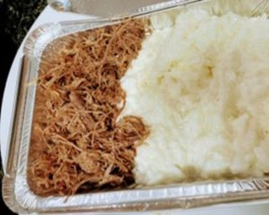 imagem do produto Arroz de leite e carne de sol desfiada