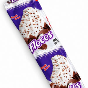imagem do produto Picolé Cremoso – Flocos (Caixa 25 un)