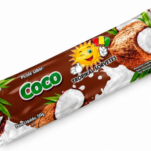 imagem do produto Picolé Cremoso – Coco (Caixa 25 un)