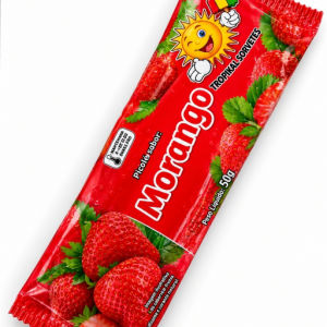 imagem do produto Picolé Não Cremoso – Morango (Caixa 25 un)