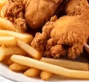 imagem do produto Fritas com frango em tiras. (P)