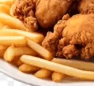 imagem do produto Fritas com frango em tiras. (M)