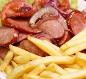 imagem do produto Fritas com calabresa. (M)