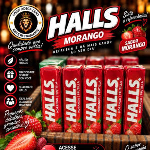 imagem do produto Bala Halls morango