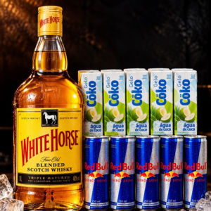imagem do produto Como de cavalo branco c/energético Red Bull