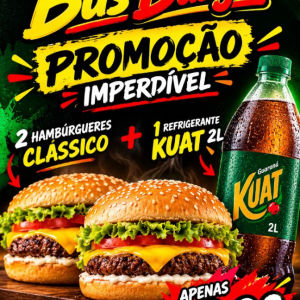 imagem do produto Promoção 2 Clássicos + Refrigerante Kuat 2L