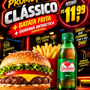 imagem do produto Combo clássico com batata + refrigerante 200ml
