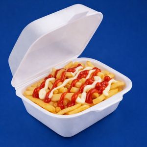 imagem do produto Batata frita média simples com maionese e catchup 