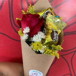 imagem do produto Solitário no kraft com Ouro branco/ Sonho de valsa