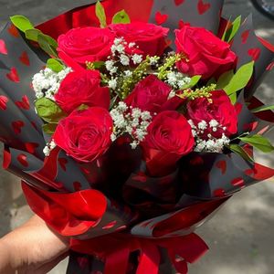 imagem do produto Arranjo coreano com 08 rosas