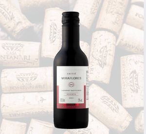imagem do produto Vinho tinto Chileno Amitié Miraflores Cabernet Sauvignon Baby 187ml