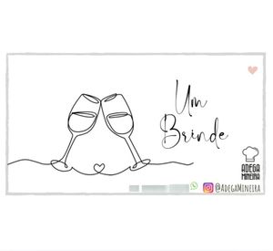 imagem do produto Cartão Um brinde. Perfeito para enviar com vinho ou espumante