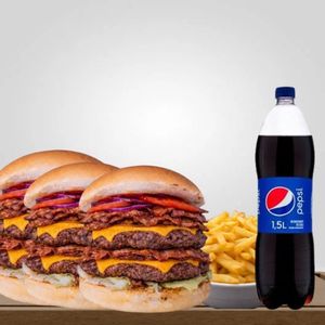 imagem do produto COMBO 16 - 3 DUPLO SMASH BACON