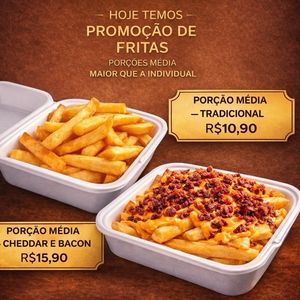 imagem do produto BATATA FRITA (CHEDDAR E BACON) MÉDIA