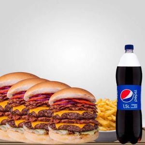 imagem do produto COMBO 22 - 4 DUPLO SMASH BACON