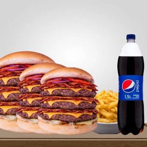 imagem do produto COMBO 18 - 3 TRIPLO SMASH BACON
