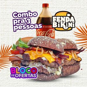 imagem do produto Combo pra 3 Com Coca 600 ml - Sadala + Big Z + Honey Street 
