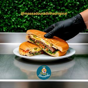 imagem do produto Xis salada tradicional+ Refri lata+ Potinho de maionese verde grátis 🌱