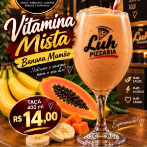 imagem do produto Vitamina mista (Banana mamão )