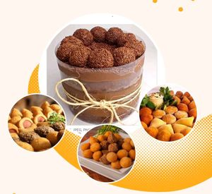 imagem do produto 1k e 300g Bolo chocolatudo + 10coxinhas + 10 bolinhos de queijo