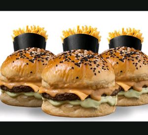 imagem do produto Combo - 3 Mr. Simplão + Fritas