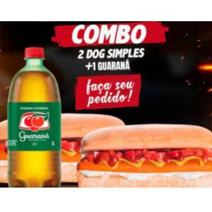 imagem do produto 2 Hot Dog Bacon  + Guaraná Antártica 600ml