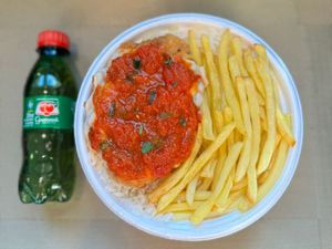 imagem do produto Frango Parmegiana & Fritas + Guaraná Pet + R$ 19,99  leve outra marmitex