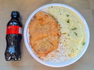 imagem do produto Frango Empanado & Purê + Coca Zero Pet + R$ 18,99 leve outra marmitex