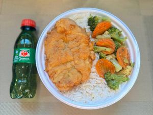 imagem do produto Frango Empanado & Legumes + Guaraná Pet + R$ 18,99 leve outra marmitex