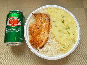 imagem do produto Frango Grelhado & Purê + lata Guaraná Antárctica + R$ 19,99 leve outra marmitex