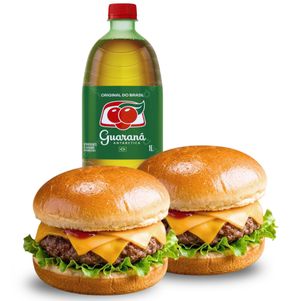 imagem do produto 2 TRHEE CHEDDAR Carne + Guaraná Antarctica 1L 