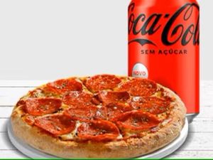 imagem do produto Pizza Média a Sua Escolha + Coca-Cola 350ml ! (Serve Até 4 Fatias)