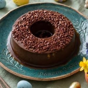 imagem do produto Pudim Brigadeirão - 1kg  (serve 9 a 10 fatias)