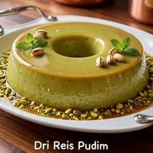 imagem do produto Pudim de Pistache 1kg (serve 9 a 10 fatias) 