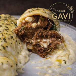 imagem do produto Panqueca de carne desfiada com requeijão cremoso