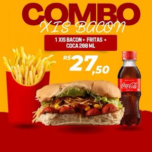 imagem do produto 1 Xis Bacon + Batata Frita + Coca de 200 ml Grátis