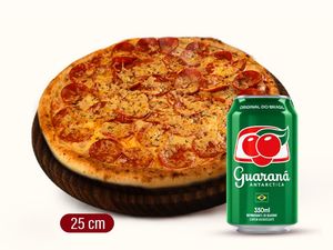 imagem do produto Combo Exclusivo: 1 Pizza Broto (6 pedaços) + Refri Lata