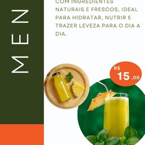 imagem do produto SUCO NATURAL ABACAXI + HORTELÃ