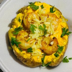 imagem do produto ASSADA COM CHEDDAR QUEIJO E CAMARÃO 